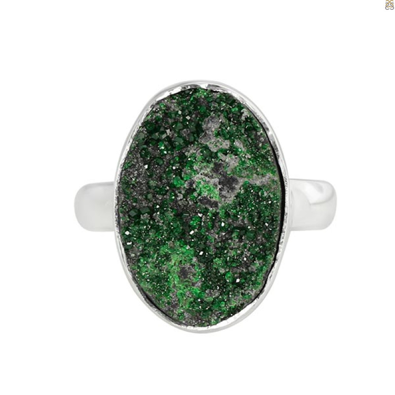 Uvarovite Ring-R-Size-8 UVR-2-244