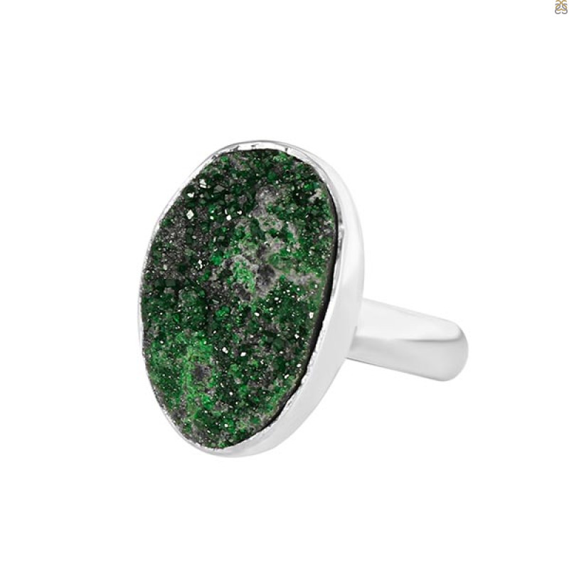 Uvarovite Ring-R-Size-8 UVR-2-244