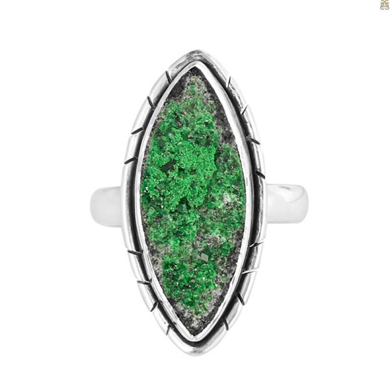 Uvarovite Ring-R-Size-6 UVR-2-258