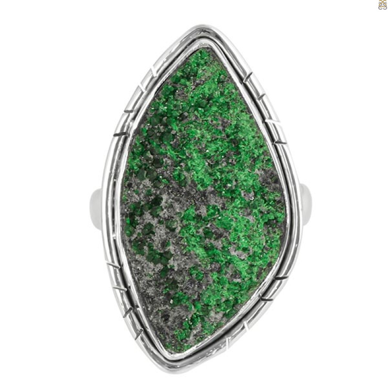 Uvarovite Ring-R-Size-8 UVR-2-363