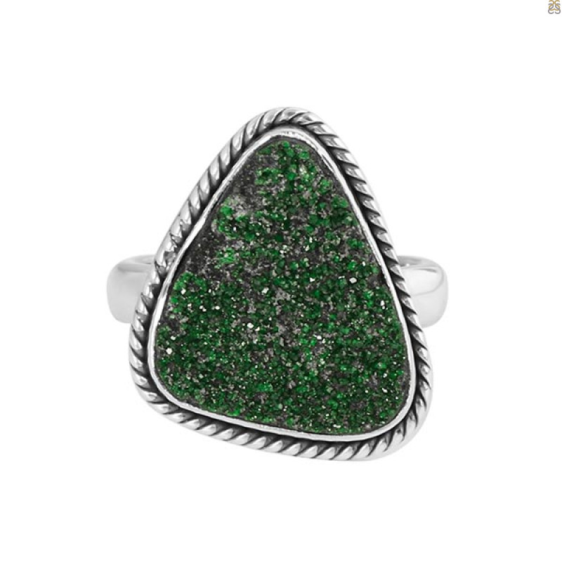 Uvarovite Ring-R-Size-8 UVR-2-403
