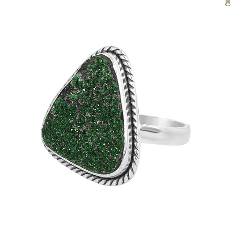 Uvarovite Ring-R-Size-8 UVR-2-403