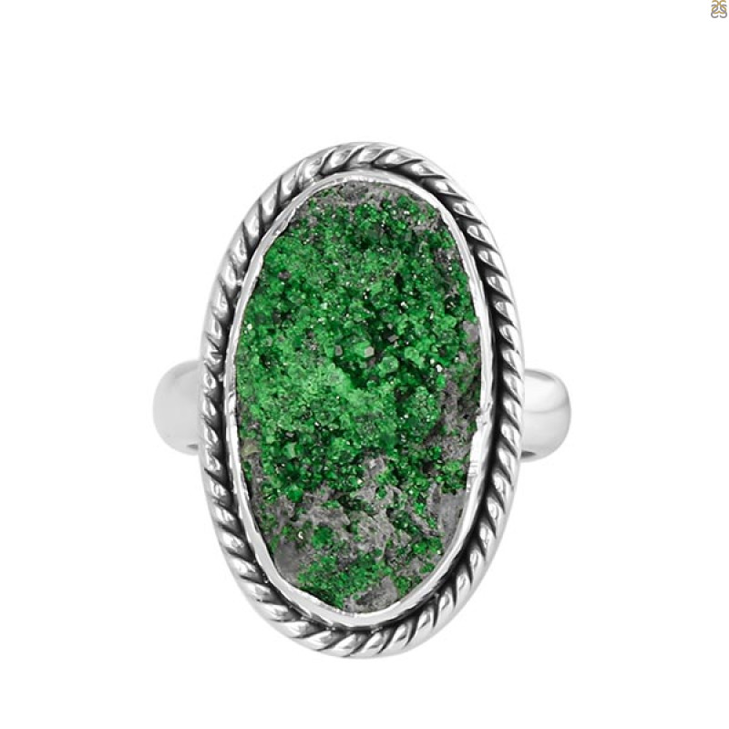 Uvarovite Ring-R-Size-7 UVR-2-418