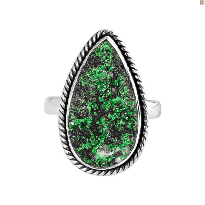 Uvarovite Ring-R-Size-8 UVR-2-428