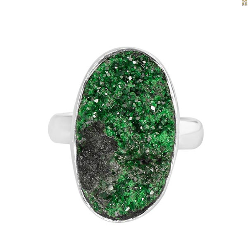 Uvarovite Ring-R-Size-8 UVR-2-435