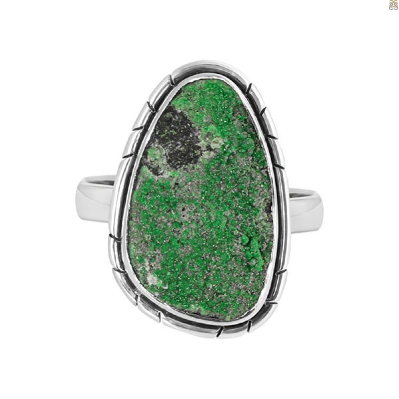 Uvarovite Ring-R-Size-8 UVR-2-439