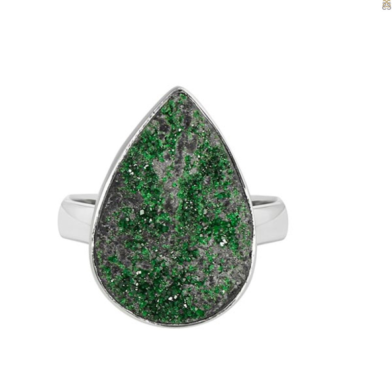 Uvarovite Ring-R-Size-7 UVR-2-441