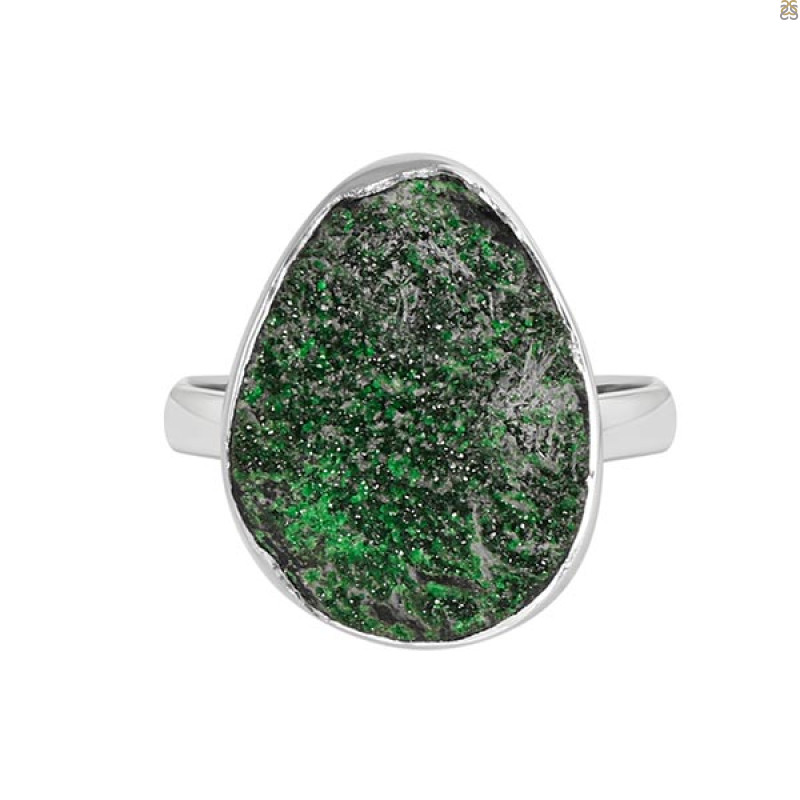 Uvarovite Ring-R-Size-7 UVR-2-442