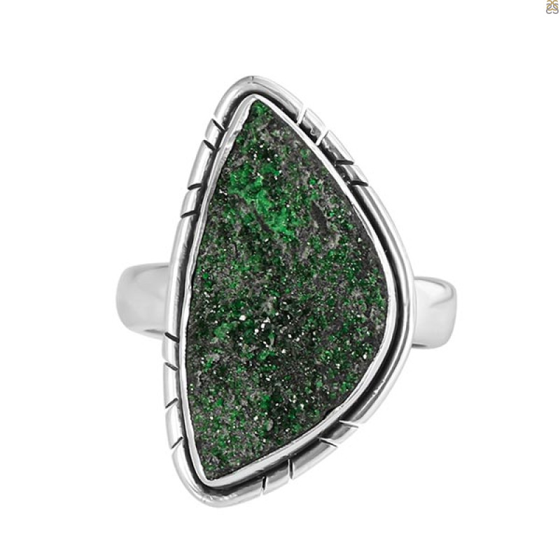 Uvarovite Ring-R-Size-8 UVR-2-456