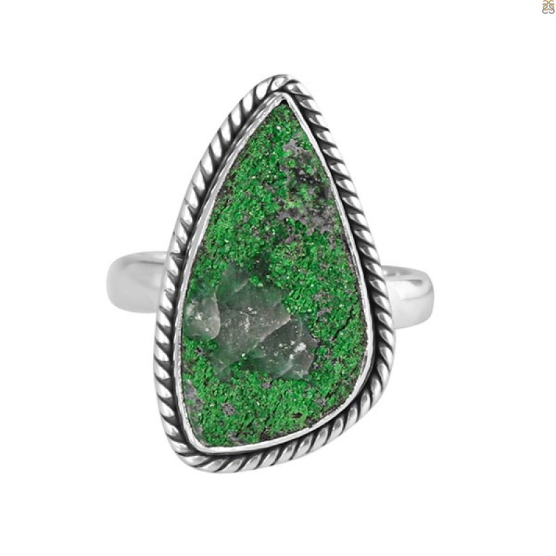 Uvarovite Ring-R-Size-7 UVR-2-476