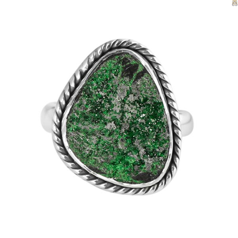 Uvarovite Ring-R-Size-8 UVR-2-478