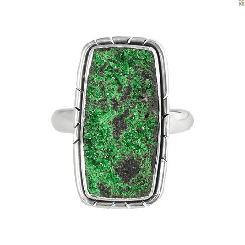 Uvarovite Ring-R-Size-7 UVR-2-486