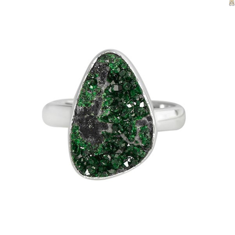 Uvarovite Ring-R-Size-7 UVR-2-51