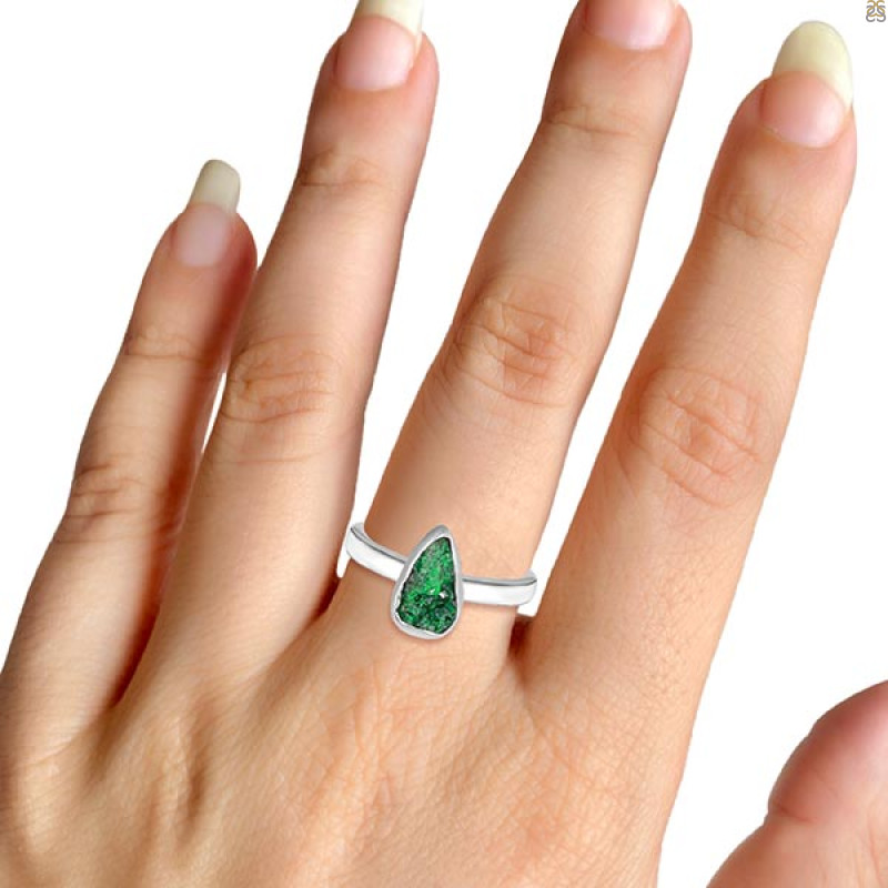 Uvarovite Ring-R-Size-7 UVR-2-570