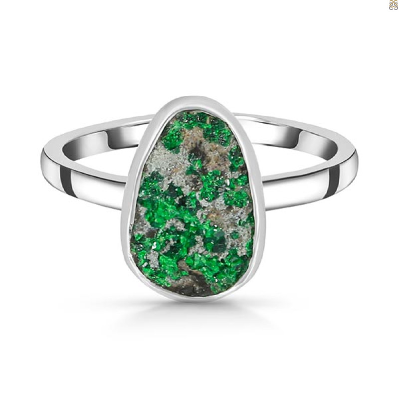 Uvarovite Ring-R-Size-7 UVR-2-616