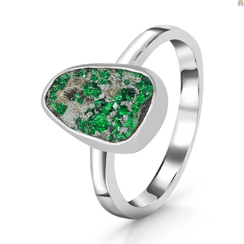 Uvarovite Ring-R-Size-7 UVR-2-616