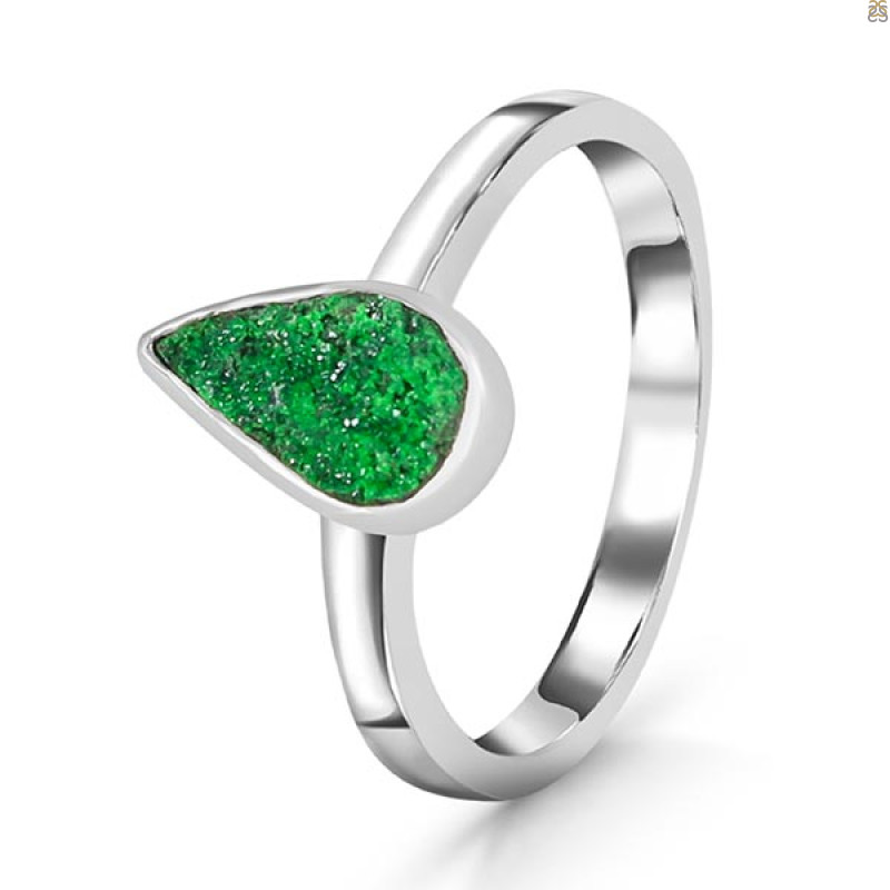 Uvarovite Ring-R-Size-7 UVR-2-620