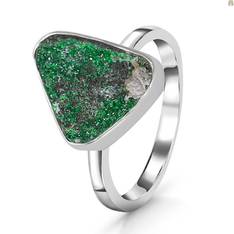 Uvarovite Ring-R-Size-10 UVR-2-642