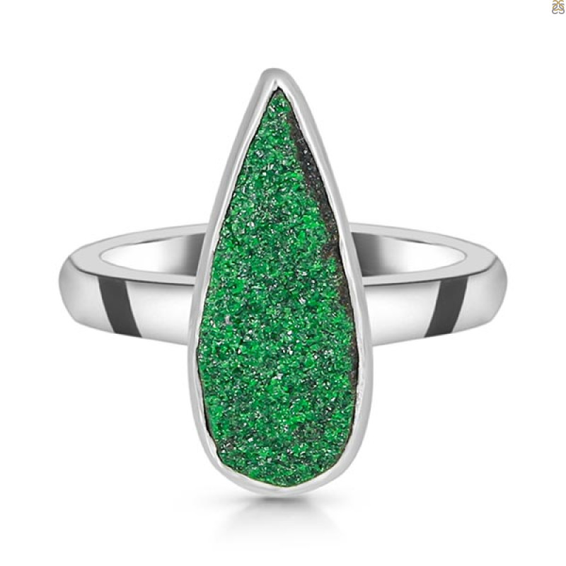 Uvarovite Ring-R-Size-8 UVR-2-651