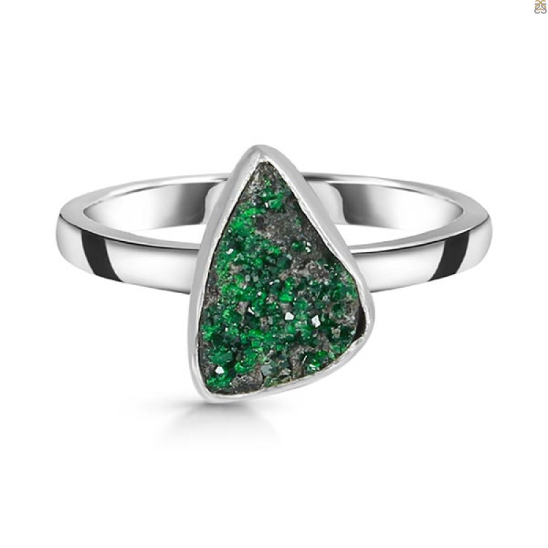 Uvarovite Ring-R-Size-8 UVR-2-653