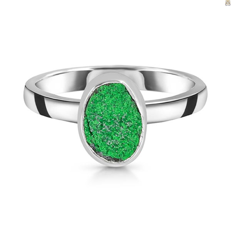 Uvarovite Ring-R-Size-8 UVR-2-658