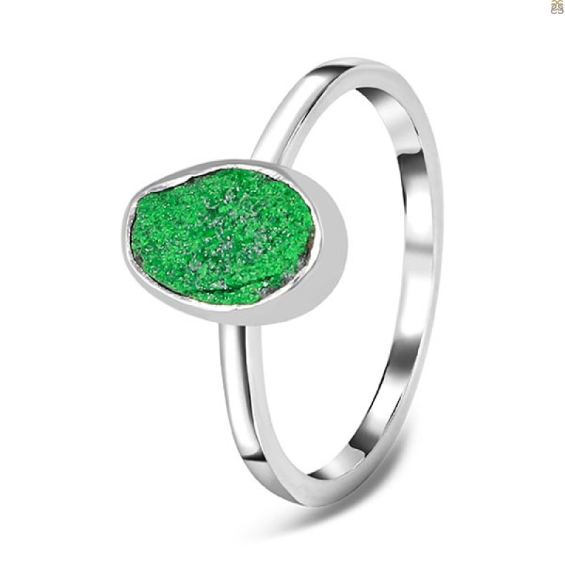 Uvarovite Ring-R-Size-8 UVR-2-658