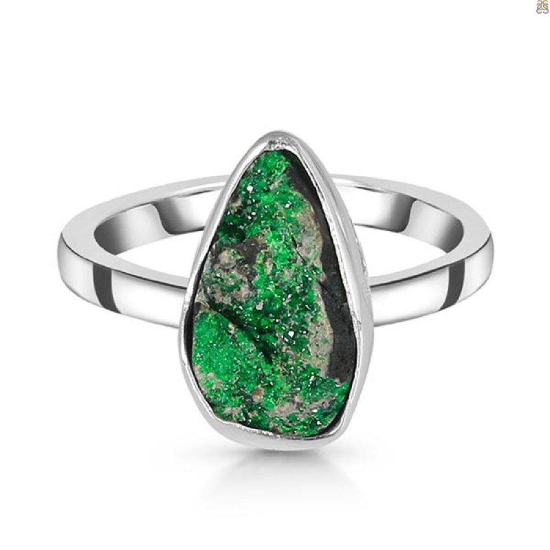 Uvarovite Ring-R-Size-8 UVR-2-661