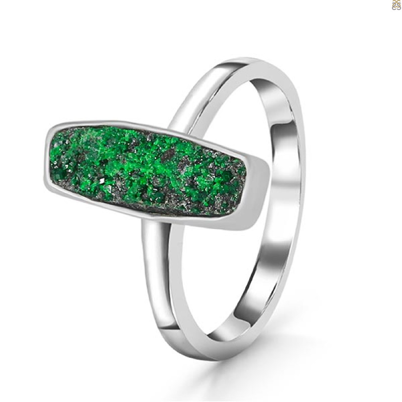 Uvarovite Ring-R-Size-9 UVR-2-663