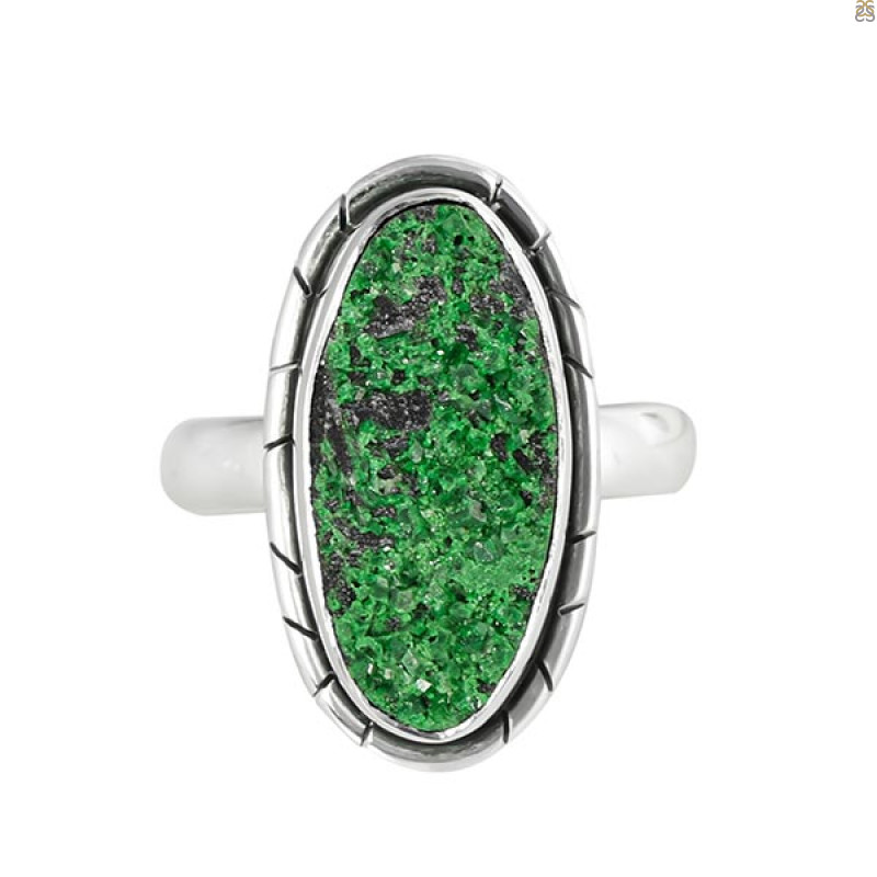 Uvarovite Ring-R-Size-7 UVR-2-78