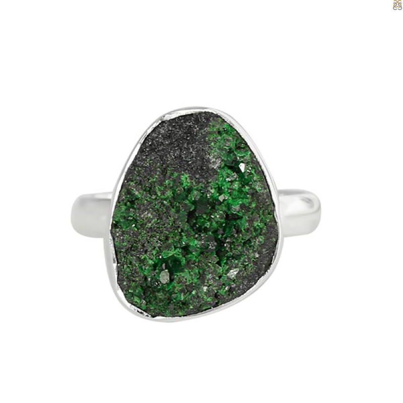Uvarovite Ring-R-Size-8 UVR-2-86