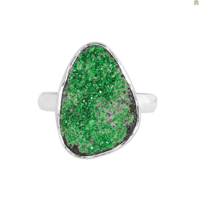 Uvarovite Ring-R-Size-8 UVR-2-98