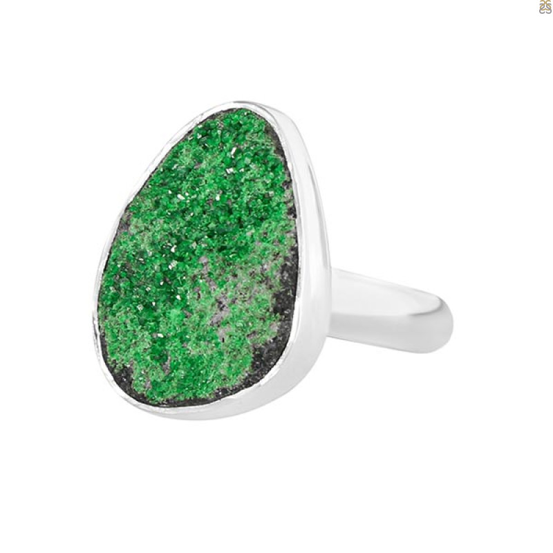 Uvarovite Ring-R-Size-8 UVR-2-98