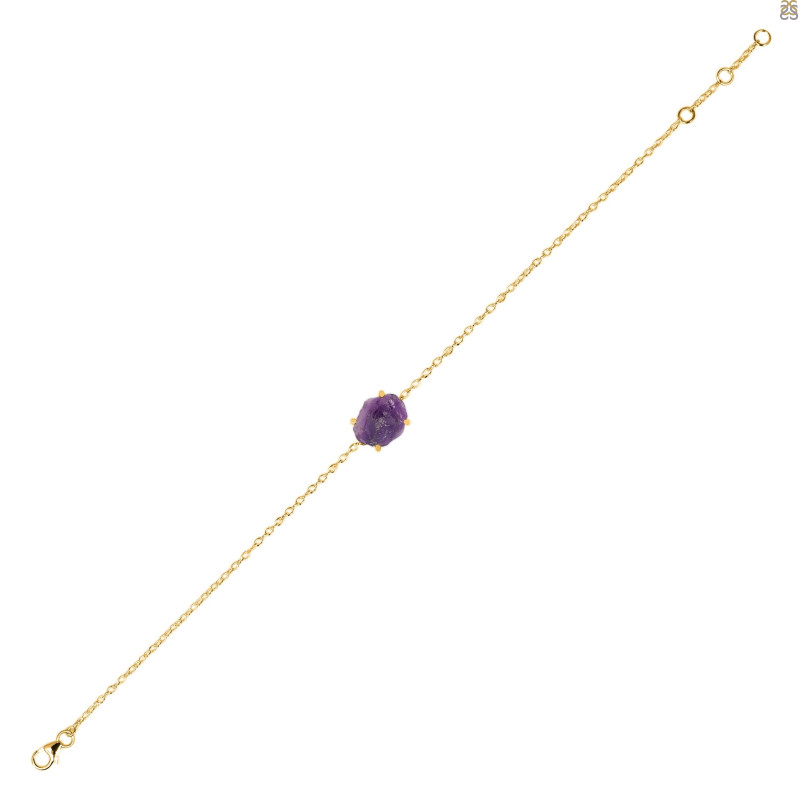 Amethyst Raw Crystal Bracelet AMT-RB-200.