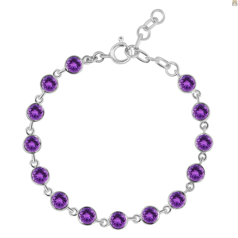 Amethyst Bracelet AMT-RDB-115-CUT.