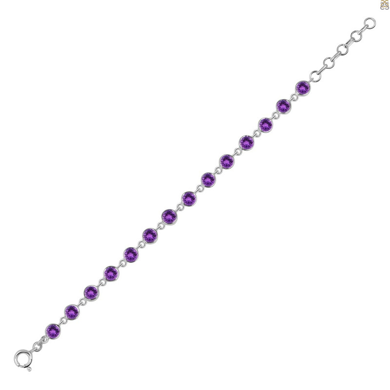 Amethyst Bracelet AMT-RDB-115-CUT.
