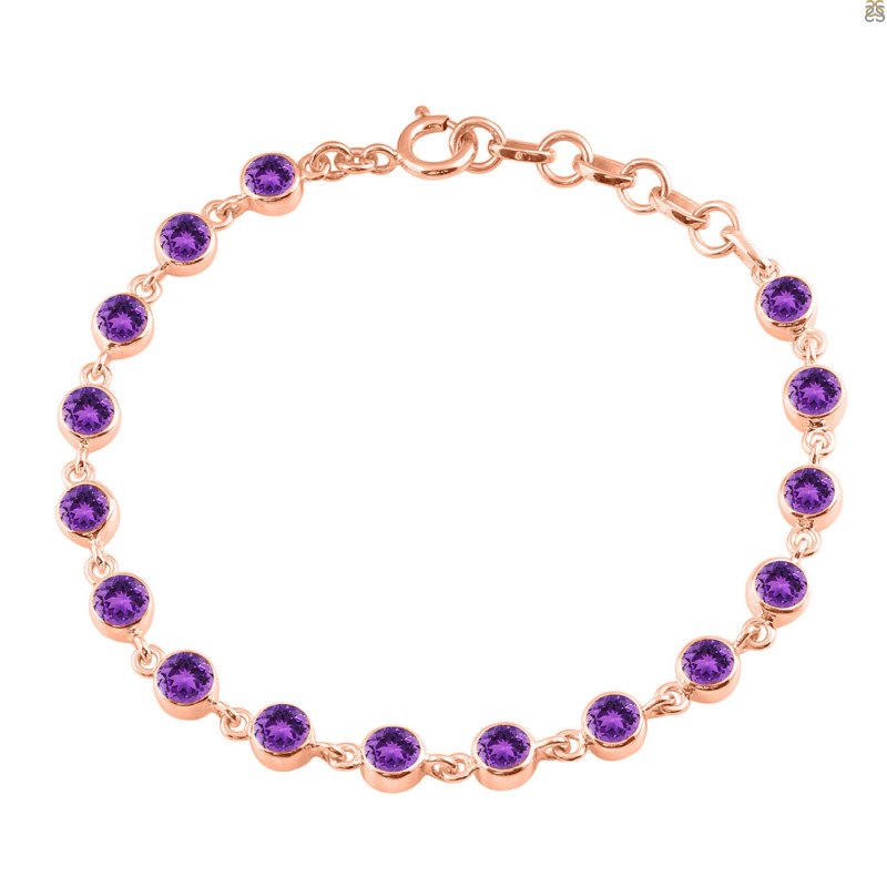 Amethyst Bracelet AMT-RDB-118-CUT.