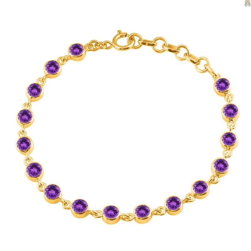 Amethyst Bracelet AMT-RDB-118-CUT.