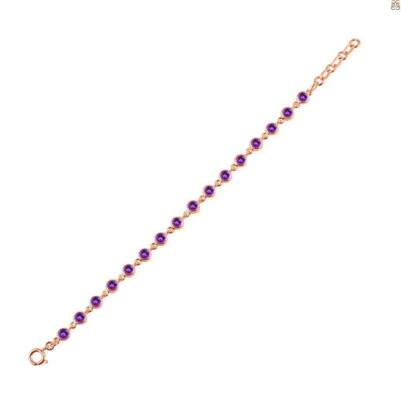 Amethyst Bracelet AMT-RDB-118-CUT.