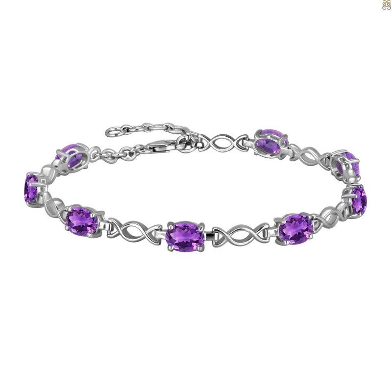 Amethyst Bracelet AMT-RDB-3-A.