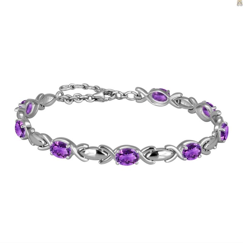 Amethyst Bracelet AMT-RDB-4-A.