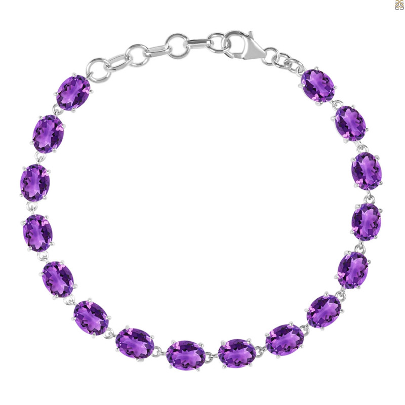 Amethyst Bracelet AMT-RDB-72-CUT.