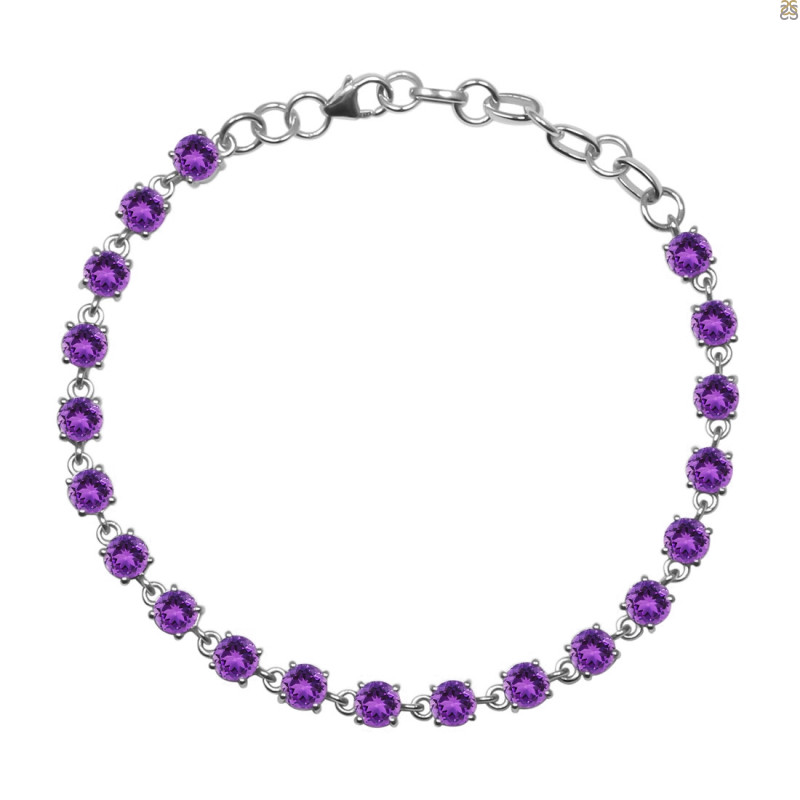 Amethyst Bracelet AMT-RDB-74-CUT.