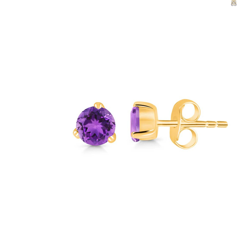 Amethyst Stud Earring AMT-RDE-1565.
