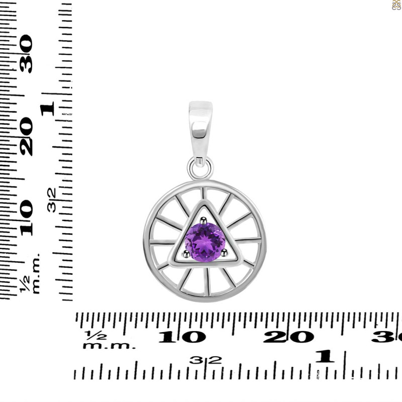 Amethyst Illuminati Pendant AMT-RDEP-881.