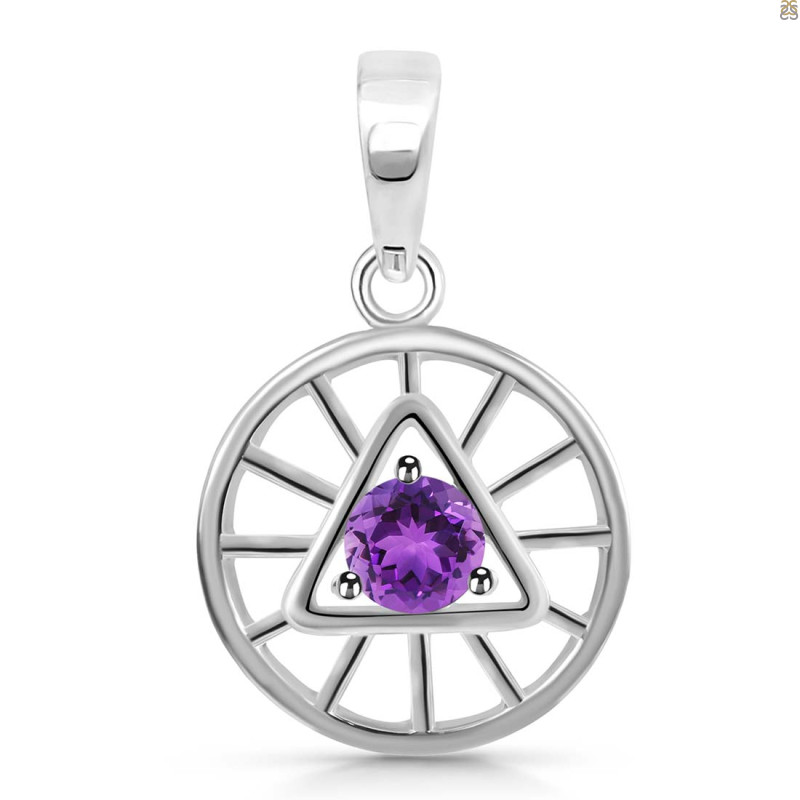 Amethyst Illuminati Pendant AMT-RDEP-881.