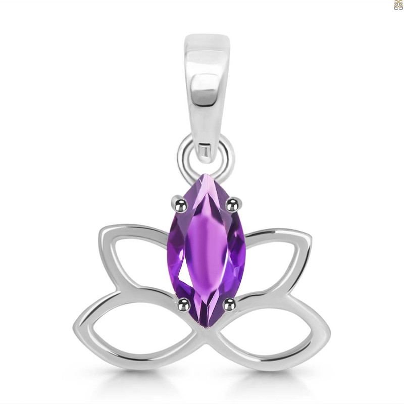 Amethyst Butterfly Pendant AMT-RDEP-883.