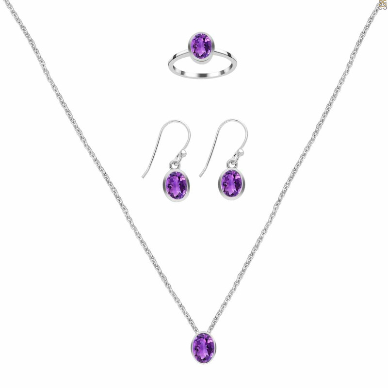 Amethyst Jewelry Set