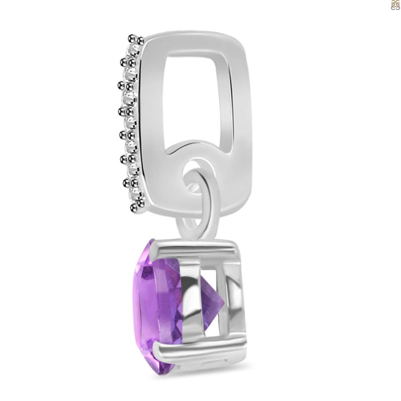 Amethyst & White Topaz Pendant