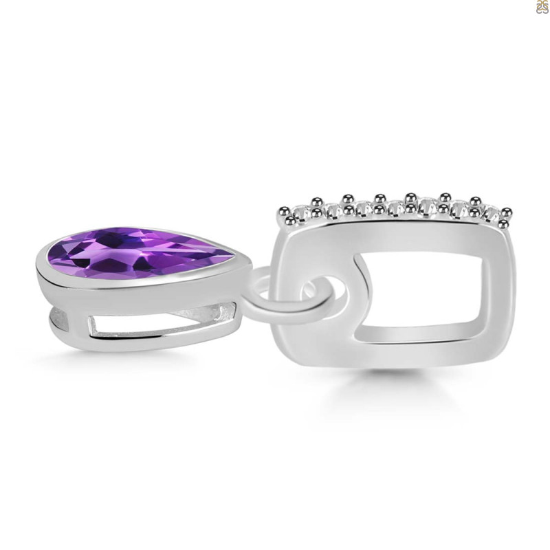 Amethyst & White Topaz Pendant