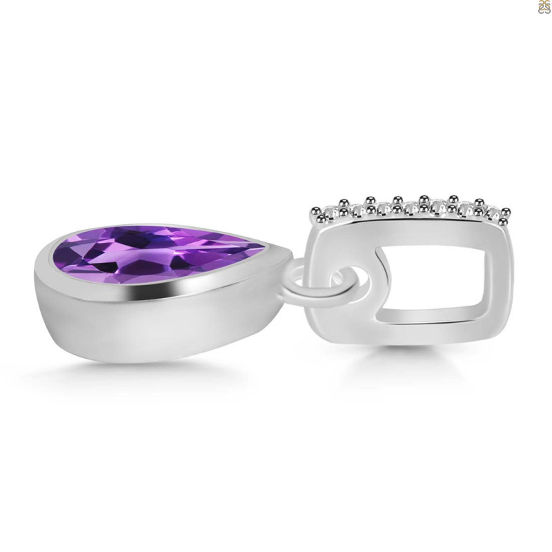 Amethyst & White Topaz Pendant